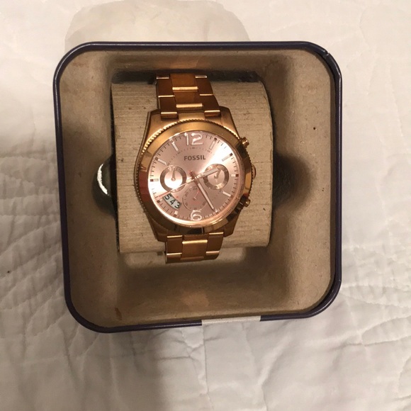 rose gold boyfriend watch